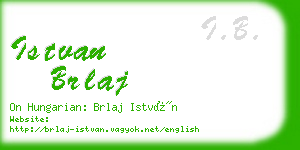 istvan brlaj business card